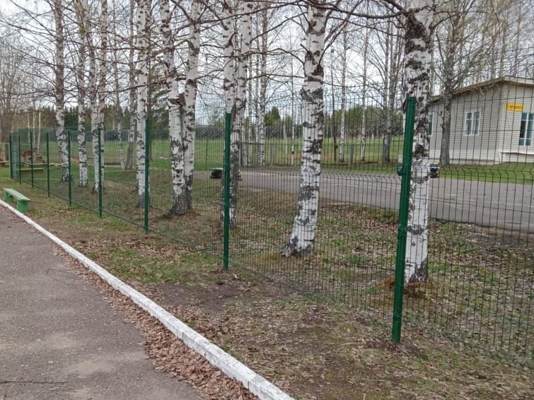 Забор из 3д сетки, м. Малая Слуда, с. Часово, ДОЛ «Чайка»